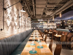 Warm Pendant Dessert Cafe Dining Layout