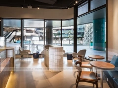 Warm Pendant Dessert Cafe Dining Layout
