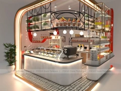 White Arch Beverage Corner Kiosk