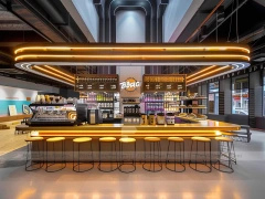 White Arch Beverage Corner Kiosk