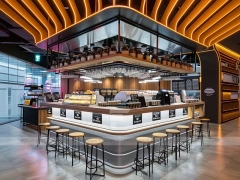 White Arch Beverage Corner Kiosk