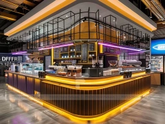 White Arch Beverage Corner Kiosk