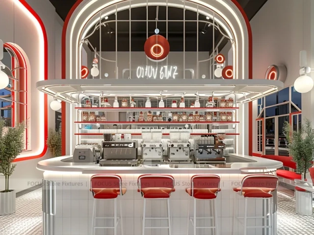 White Bakery Coffee Front Counter