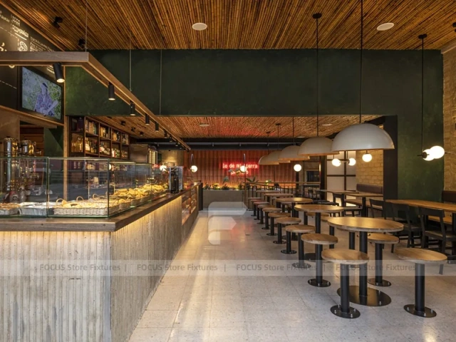 White Beverage Cafe Architectural Elevation