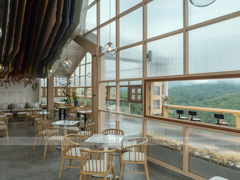White Dessert Cafe Exterior Building Design