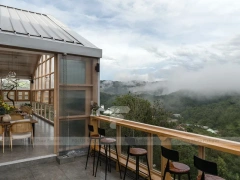 White Dessert Cafe Exterior Building Design