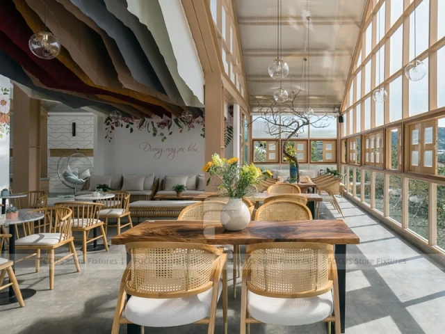 White Dessert Cafe Exterior Building Design