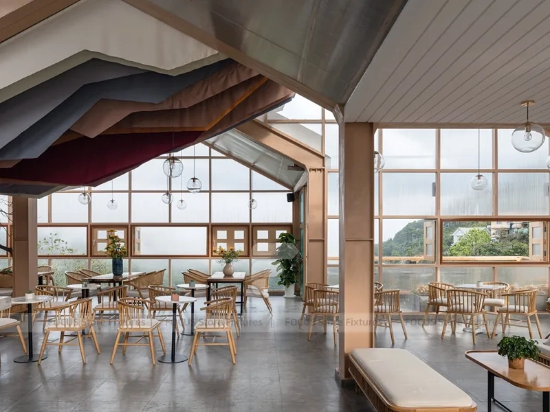 White Dessert Cafe Exterior Building Design