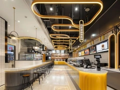 White Gold Coffee Bar Seating Layout