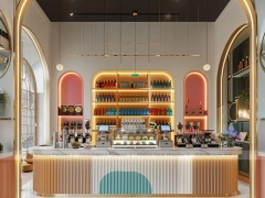 White Gold Coffee Bar Seating Layout