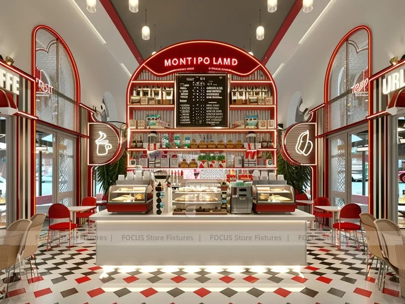White Gold Coffee Bar Seating Layout