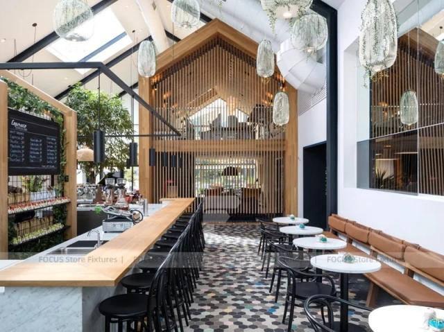 White Greenhouse Dessert Cafe Island Layout