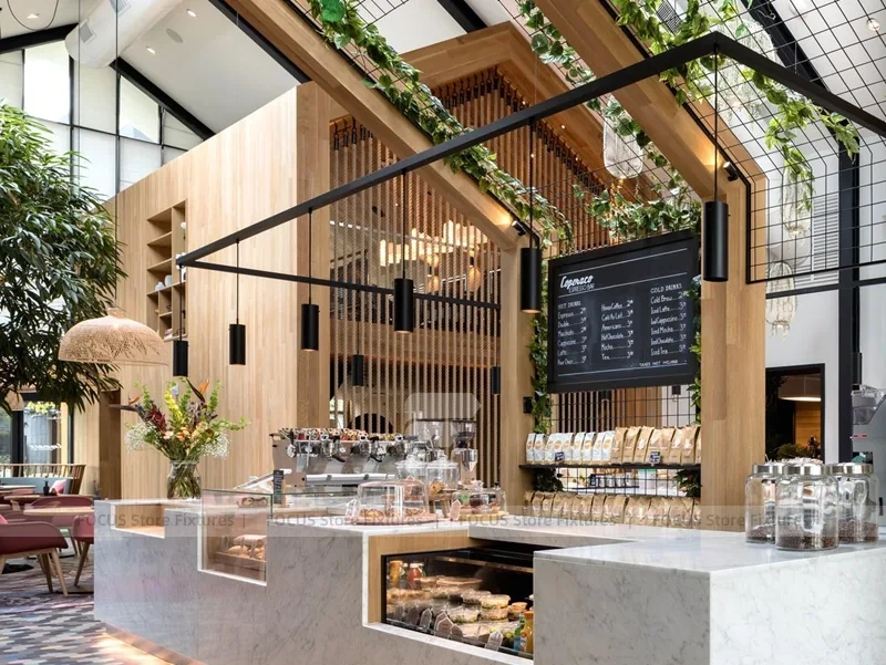 White Greenhouse Dessert Cafe Island Layout