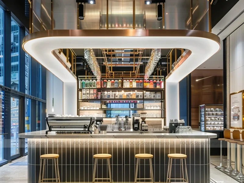 White Minimal Coffee Bar Island