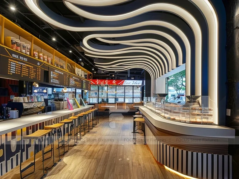 White Minimal Coffee Bar Island