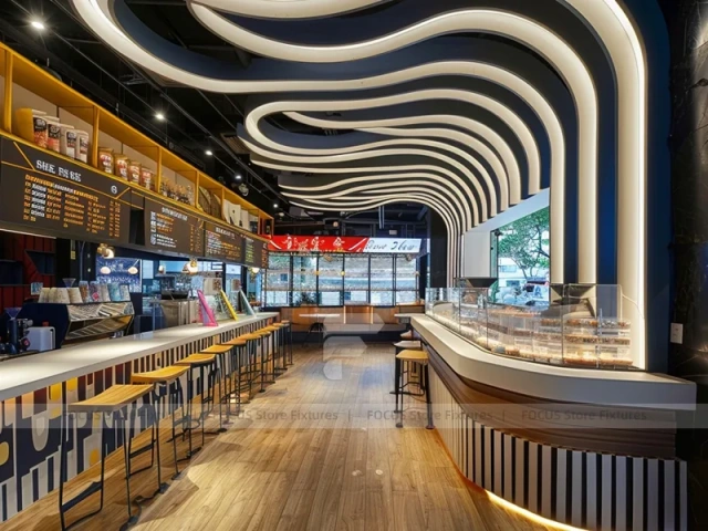 White Minimal Coffee Bar Island