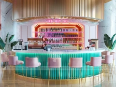 White Minimal Coffee Bar Island