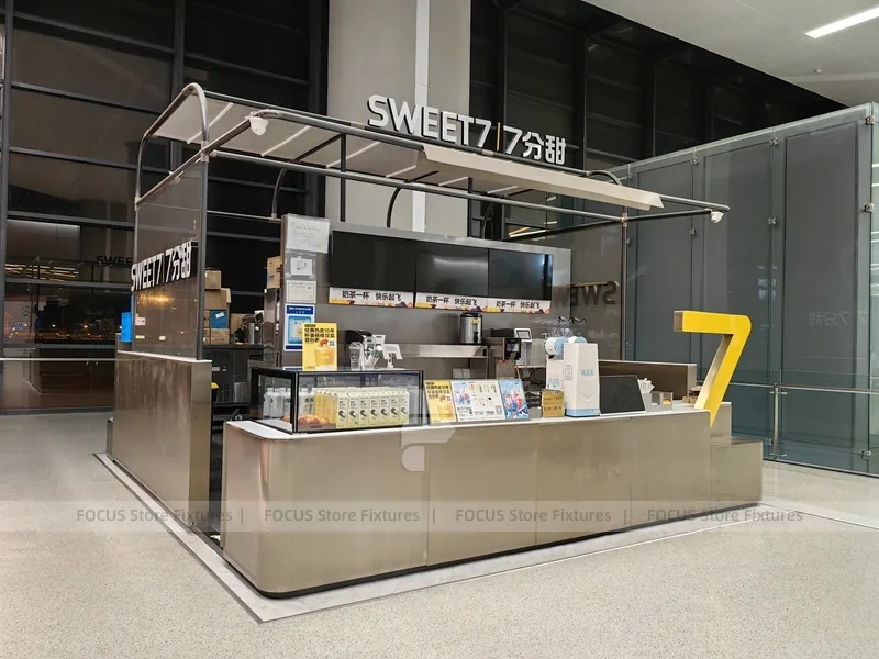 Wood And Glass Bakery Coffee Counter