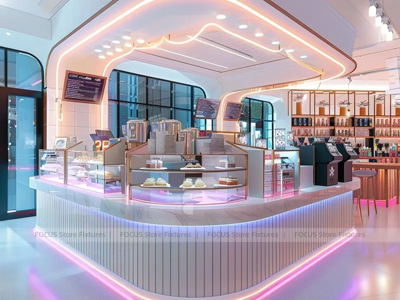 Wood Black Coffee Bar Seating Layout