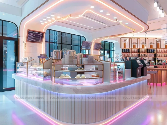 Wood Black Coffee Bar Seating Layout