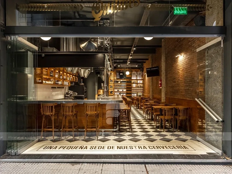 Wood Coffee Bean Display Wall Shelving