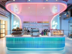 Wood Gold Beverage Island Counter