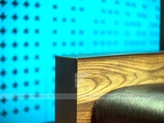 Wood Planter Beverage Counter Detail