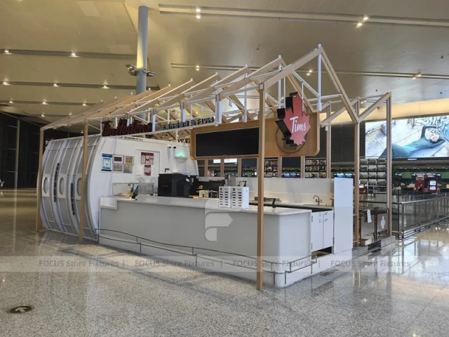Wood Screen Beverage Cafe Corridor Seating