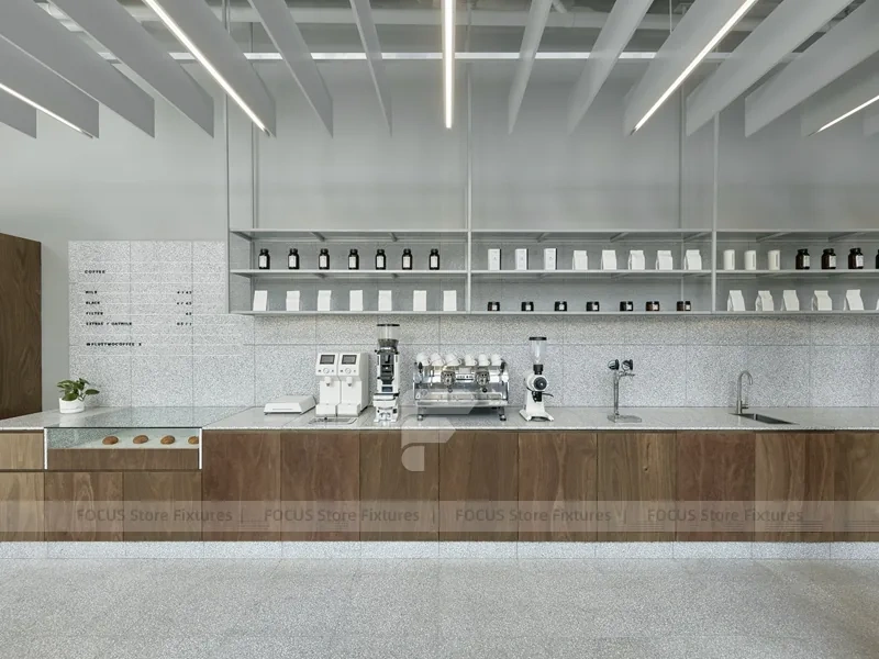 Wood Stone Beverage Counter Front Detail