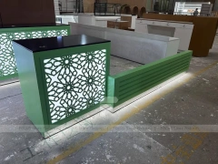 Wood White Beverage Counter Assembly Set