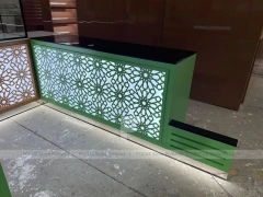 Wood White Beverage Counter Assembly Set