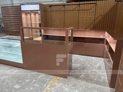 Wood White Beverage Counter Assembly Set