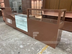 Wood White Beverage Counter Assembly Set