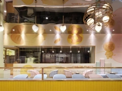 Yellow Dessert Bakery Storefront Counter