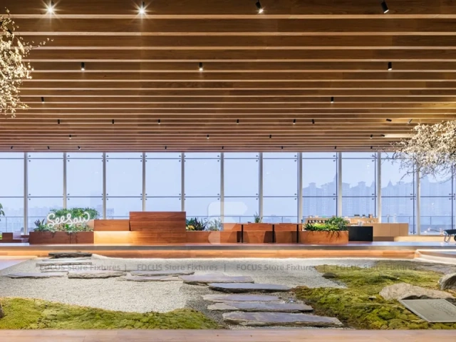 Zen Tea House Lounge Seating Layout
