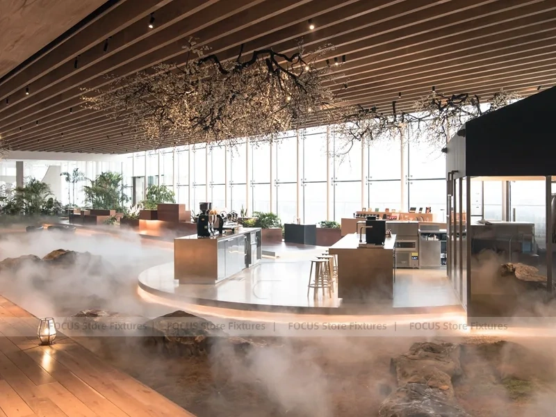 Zen Tea House Lounge Seating Layout