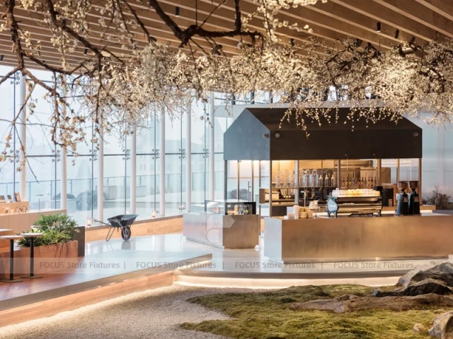 Zen Tea House Lounge Seating Layout