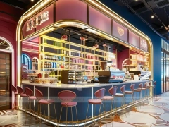 Black Gold Coffee Island Counter