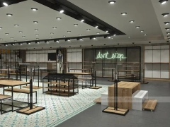 Black Metal Fashion Store Interior Display
