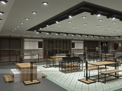 Black Metal Fashion Store Interior Display