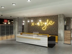 Black Metal Fashion Store Interior Display