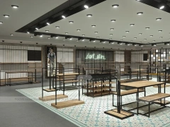 Black Metal Fashion Store Interior Display