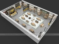 Black Metal Fashion Store Interior Display