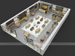 Black Metal Fashion Store Interior Display