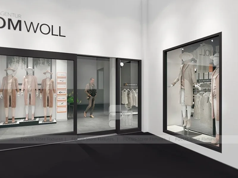Black Metal Freestanding Apparel Rack System