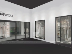 Black Metal Freestanding Apparel Rack System