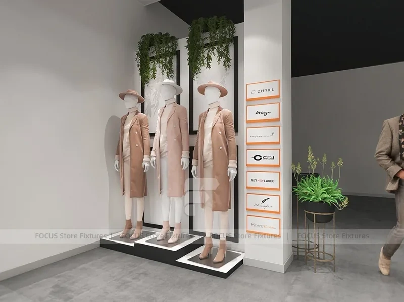 Black Metal Freestanding Apparel Rack System