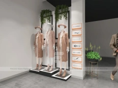 Black Metal Freestanding Apparel Rack System
