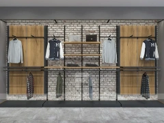 Black Metal Wardrobe Wall Display System