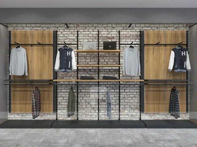 Black Metal Wardrobe Wall Display System